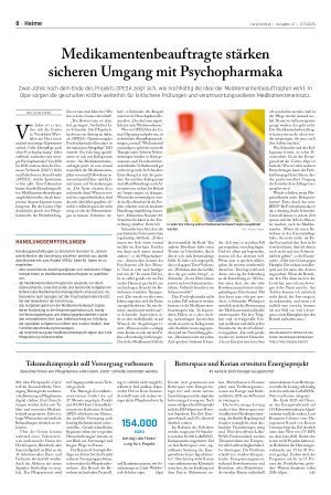 Vorschauseite 1: Medikamentenbeauftragte stärken sicheren Umgang mit Psychopharmaka