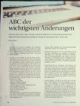 Vorschauseite 1: ABC der wichtigsten Änderungen