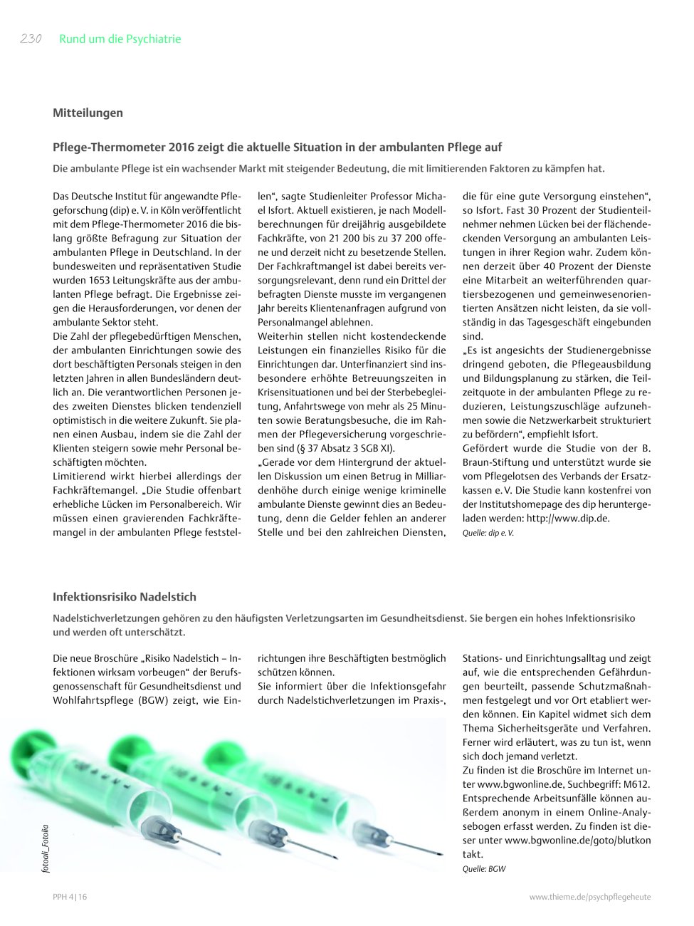 Vorschauseite 1: Mitteilungen