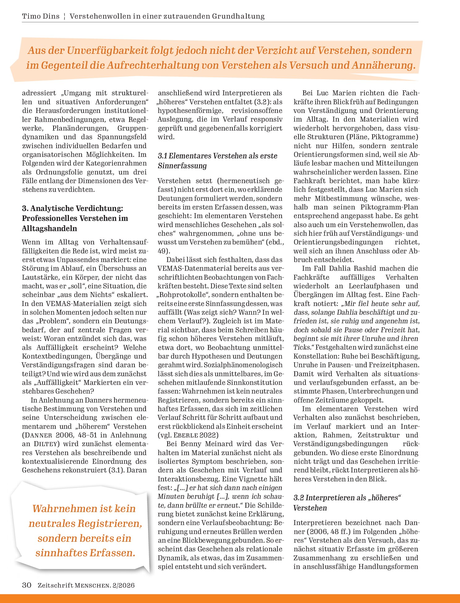 Vorschauseite 4: Verstehenwollen in einer zutrauenden Grundhaltung