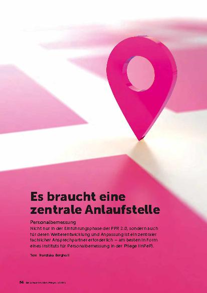Vorschauseite 1: Es braucht eine zentrale Anlaufstelle