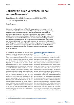 Vorschauseite 1: „KI nicht als brain verstehen. Sie soll unsere Muse sein. “