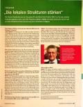Vorschauseite 1: „Die lokalen Strukturen stärken“
