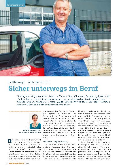 Vorschauseite 1: Gefährdungen im Straßenverkehr: Sicher unterwegs im Beruf