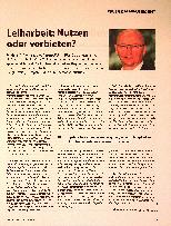 Vorschauseite 1: Leiharbeit: Nutzen oder verbieten?