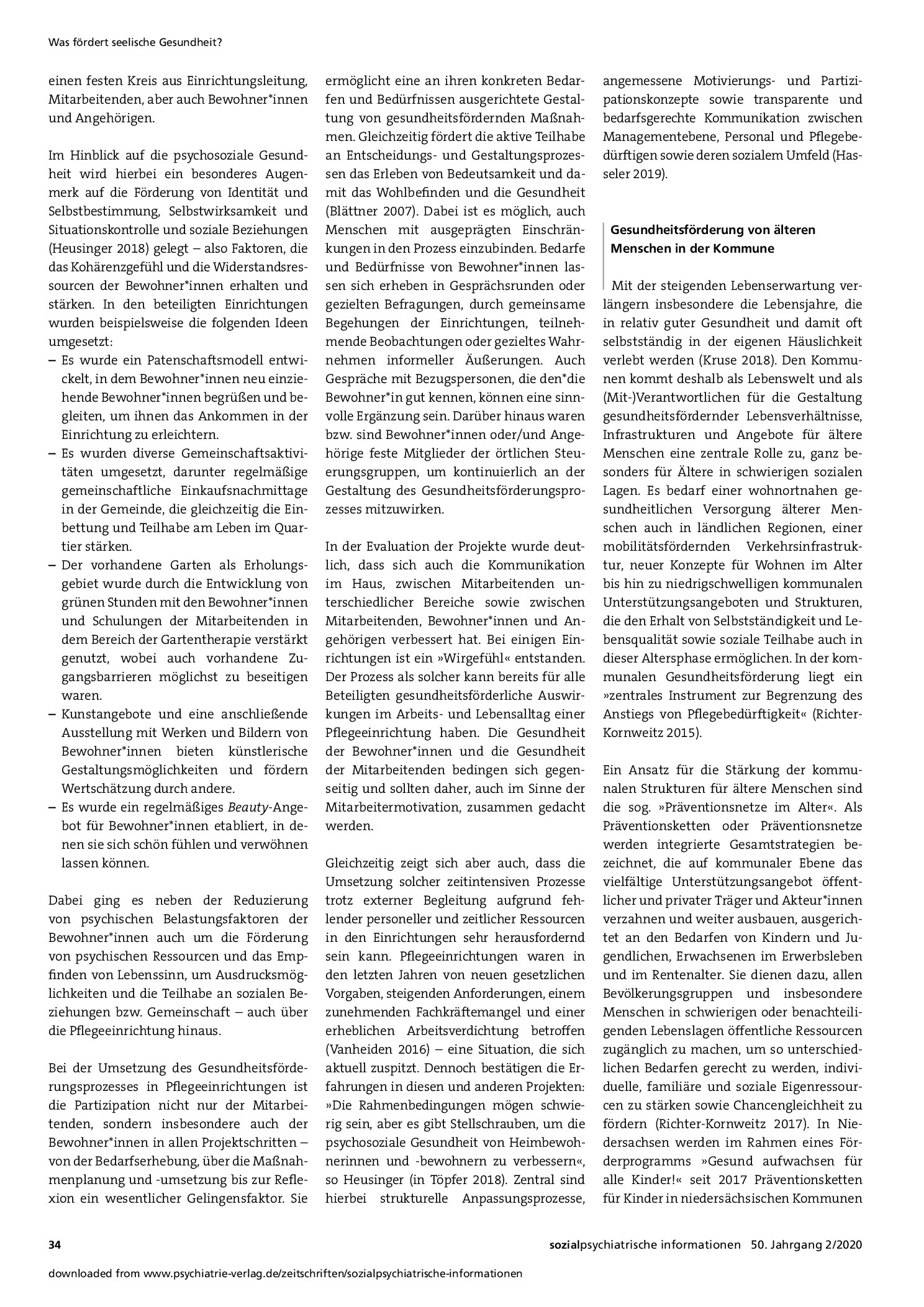 Vorschauseite 3: Im Alter noch fördern? Potenziale für Gesundheitsförderung trotz Alter, Hilfs- und Pflegebedürftigkeit