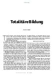 Vorschauseite 1: Totalitäre Bildung