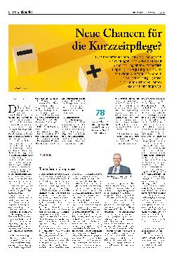 Vorschauseite 1: Neue Chancen für die Kurzzeitpflege?