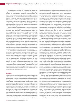 Vorschauseite 5: Gewalt gegen Ärztinnen/Ärzte und das medizinische Fachpersonal