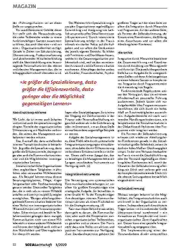 Vorschauseite 2: Integration der Organisation als Managementaufgabe