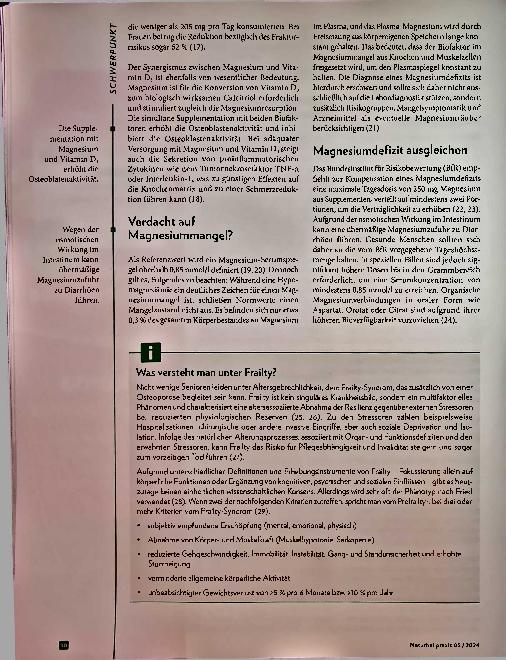 Vorschauseite 3: Starke Knochen im Alter: Biofaktoren bei Osteoporose und Frailty