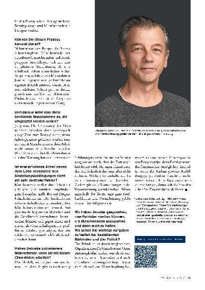 Vorschauseite 4: "Wir befinden uns in einem Arbeitnehmermarkt."