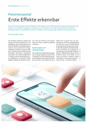 Vorschauseite 1: Patientenportal Erste Effekte erkennbar