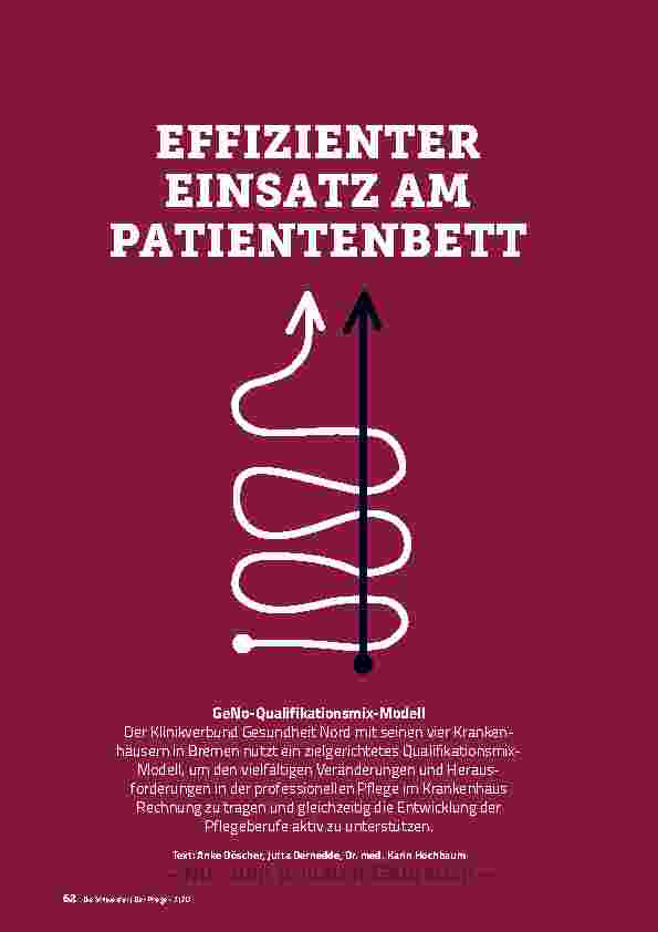 Vorschauseite 1: EFFIZIENTER EINSATZ AM PATIENTENBETT