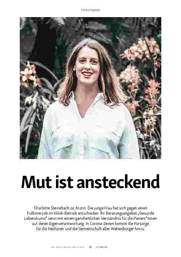 Vorschauseite 1: Mut ist ansteckend.