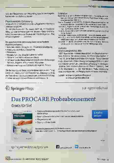 Vorschauseite 4: Ganzheitliche Pflegeberatung als Pflegekonzept in der mobilen palliativen Betreuung in der Steiermark