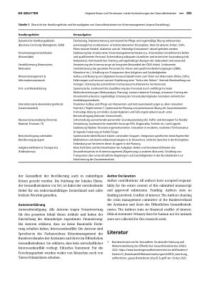 Vorschauseite 3: Lokale Vorbereitungen der Gesundheitsämter auf eine veränderte Lage der Gesundheitssicherheit