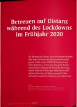 Vorschauseite 1: Betreuung auf Distanz während des Lockdowns im Frühjahr 2020