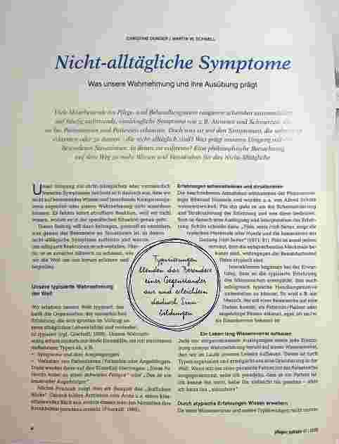 Vorschauseite 1: Nicht-alltägliche Symptome: Was unsere Wahrnehmung und ihre Ausübung prägt