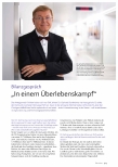 Vorschauseite 1: Bilanzgespräch „In einem Überlebenskampf“