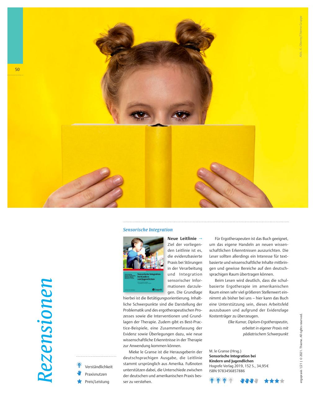 Vorschauseite 1: Sensorische Integration - Neue Leitlinie