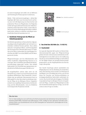Vorschauseite 2: Rechtssicher durch die Wundversorgung am Beispiel der haftungsrechtlichen Herausforderungen bei der Dekubitusprophylaxe