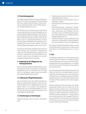 Vorschauseite 3: Rechtssicher durch die Wundversorgung am Beispiel der haftungsrechtlichen Herausforderungen bei der Dekubitusprophylaxe