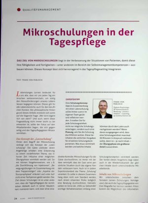 Vorschauseite 1: Mikroschulungen in der Tagespflege