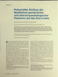 Vorschauseite 1: Potenzieller Einfluss der Medikation geriatrischer und alterstraumatologischer Patienten auf das Sturzrisiko