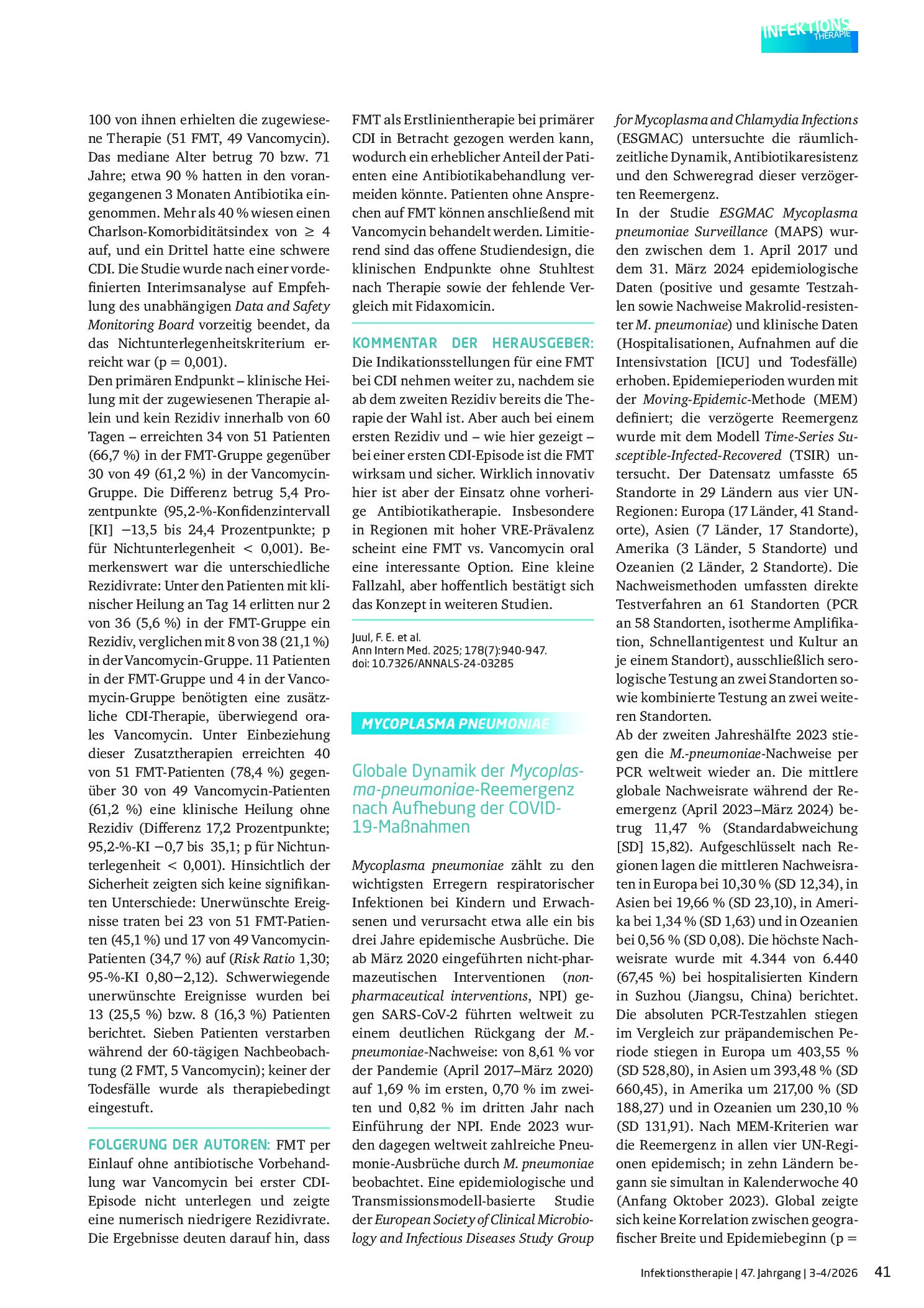 Vorschauseite 3: Langzeiteffekte oraler Antibiotika auf das Darmmikrobiom