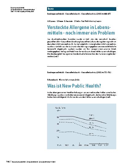 Vorschauseite 1: Erratum: Bundesgesundheitsbl – Gesundheitsforsch – Gesundheitsschutz (2001) 44:753–762