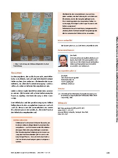 Vorschauseite 4: Qualitätsmanagement und Fehlerkultur: Wie geht man mit Fehlern um?