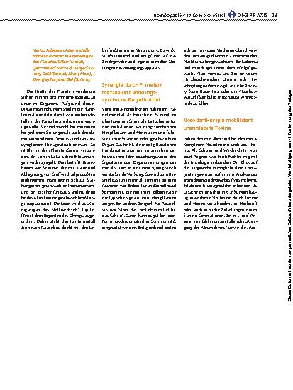 Vorschauseite 2: Heilkraft der Planeten und Metalle