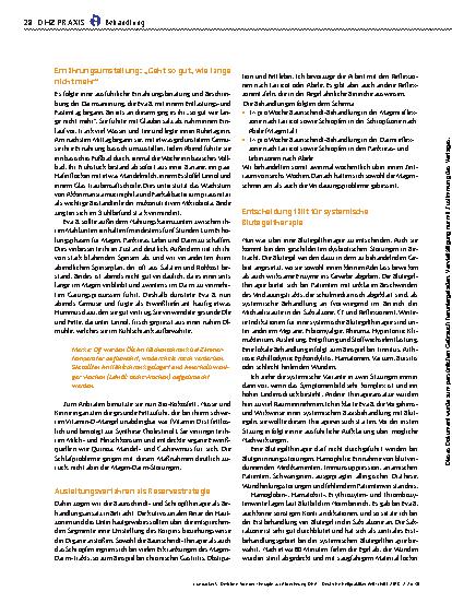 Vorschauseite 3: Dysbiose: Von der Therapie zur Abrechnung