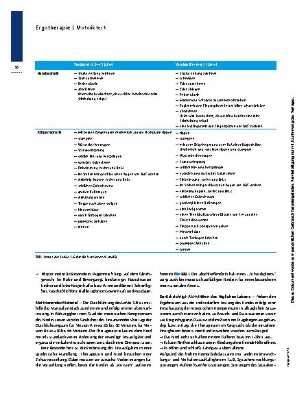 Vorschauseite 2: Assessment: LoMo 3-6 – Motorische Leistungsfähigkeit im Vorschulalter messen