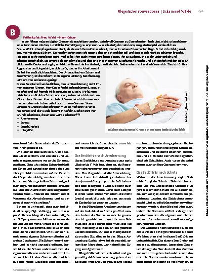 Vorschauseite 3: Scham und Würde in der Pflege