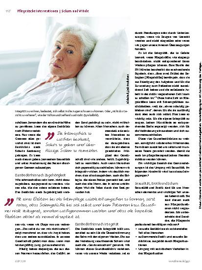 Vorschauseite 4: Scham und Würde in der Pflege