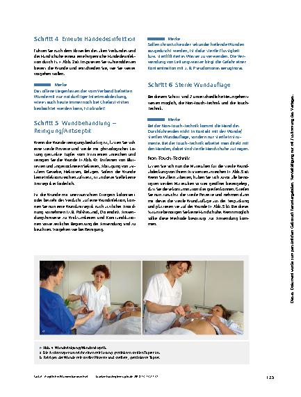 Vorschauseite 4: Aseptischer Wundverbandwechsel – Schritt für Schritt