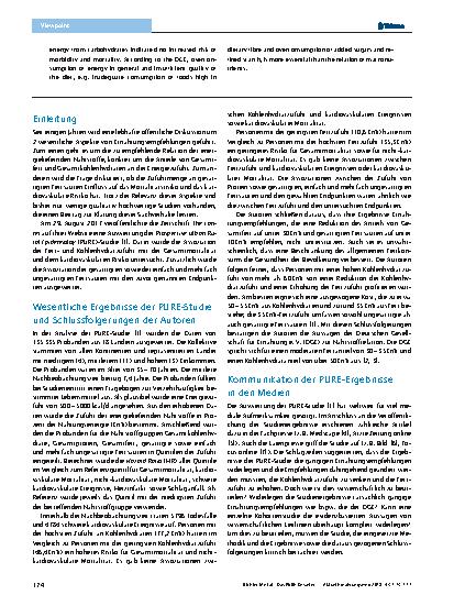 Vorschauseite 2: Das PURE Desaster: Vorschnelle Schlagzeilen führen zu unnötiger Verunsicherung von Verbrauchern und Patienten