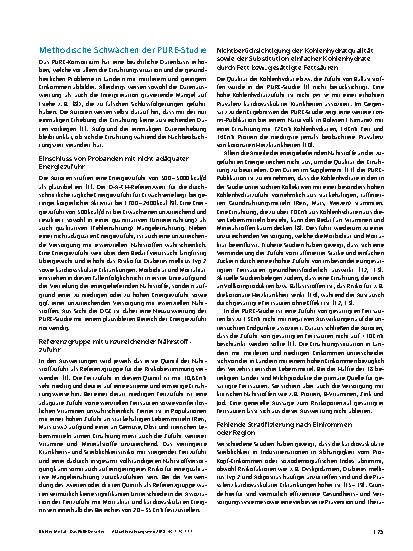 Vorschauseite 3: Das PURE Desaster: Vorschnelle Schlagzeilen führen zu unnötiger Verunsicherung von Verbrauchern und Patienten