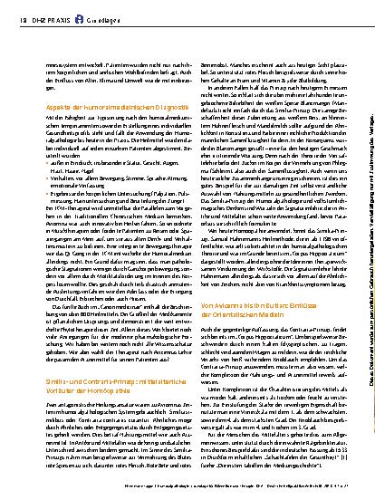 Vorschauseite 3: Humoralpathologie: Grundlage für Prävention und Therapie