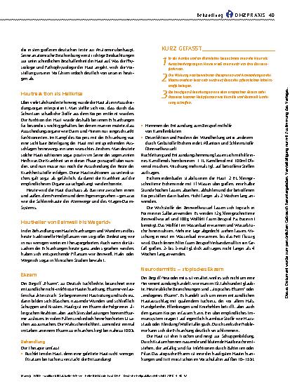 Vorschauseite 2: Tradition trifft aktuelles Wissen – Heilmittel für die Haut