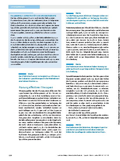 Vorschauseite 2: Evidenzbasierte Praxis als Grundlage sprachtherapeutischer Entscheidungen