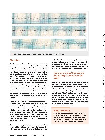 Vorschauseite 3: Hyperkaliämie: Mit Kammerflimmern in die Notaufnahme