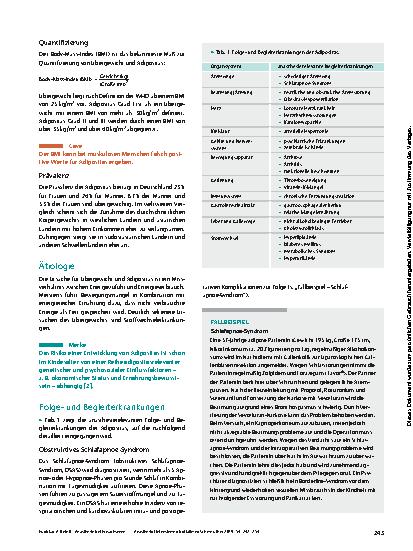Vorschauseite 2: Anästhesie bei Erwachsenen mit Adipositas