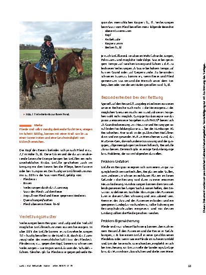 Vorschauseite 2: Reitunfälle – Fakten und Abläufe bei der Rettung