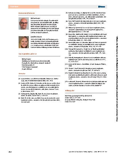 Vorschauseite 6: Durchatmen? Fehlanzeige! Das akute Lungenversagen (ARDS)