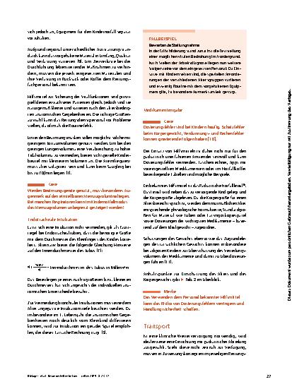 Vorschauseite 5: Besonderheiten bei der Notfallversorgung von pädiatrischen Patienten