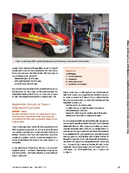 Vorschauseite 2: Notfälle mit Tieren im Rettungsdienst – Einsatztaktik und Erstversorgung