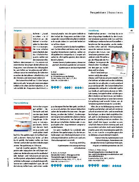 Vorschauseite 1: Therapieleitung – Anforderungen gut erklärt
